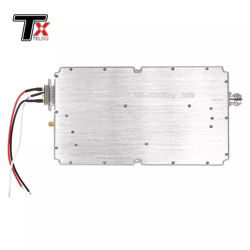 Bộ khuếch đại công suất băng rộng 300 Mạnh2000 MHz mô -đun 50 W mà không có nguồn tín hiệu