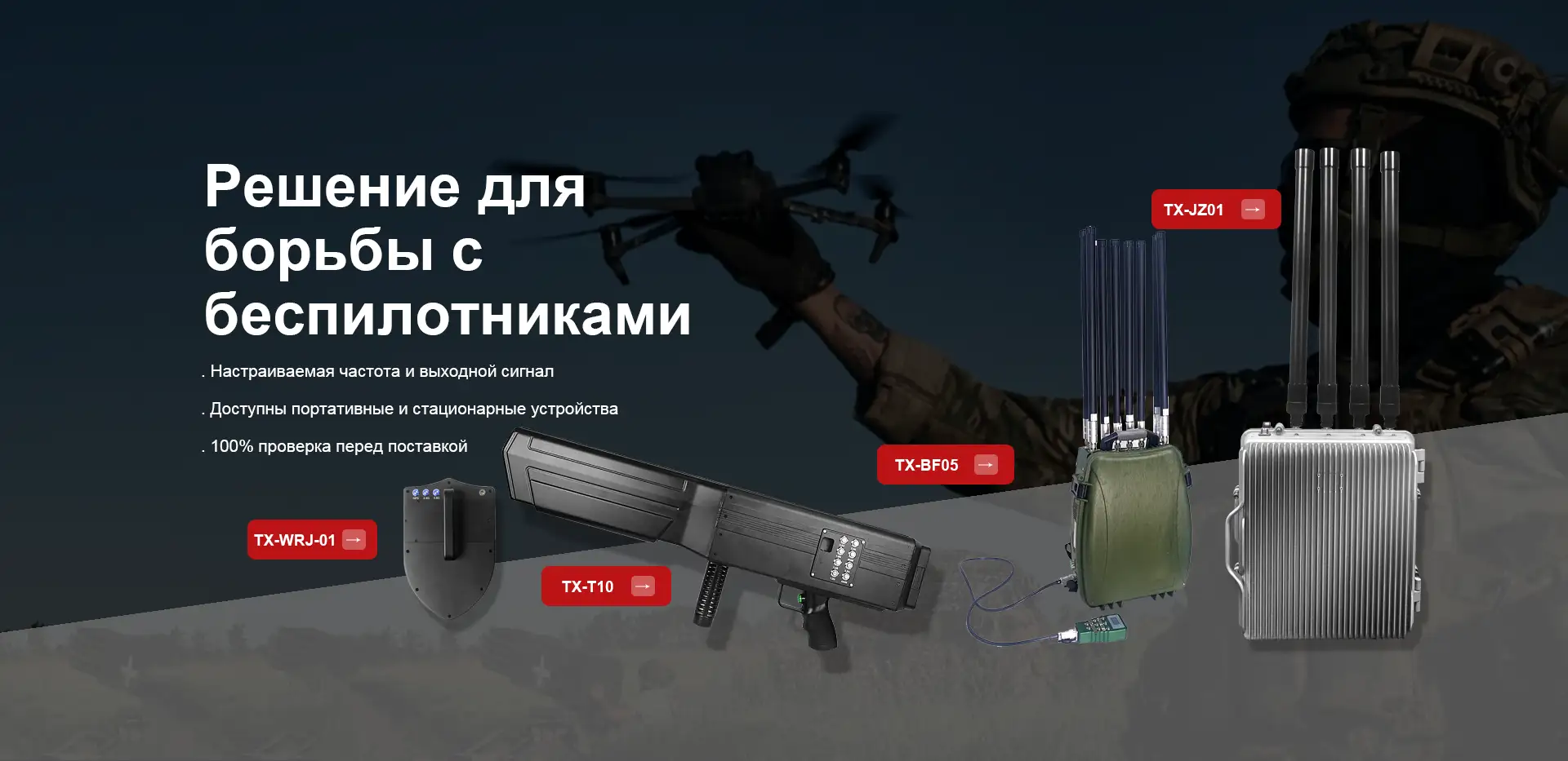 Nhà cung cấp thiết bị gây nhiễu UAV
